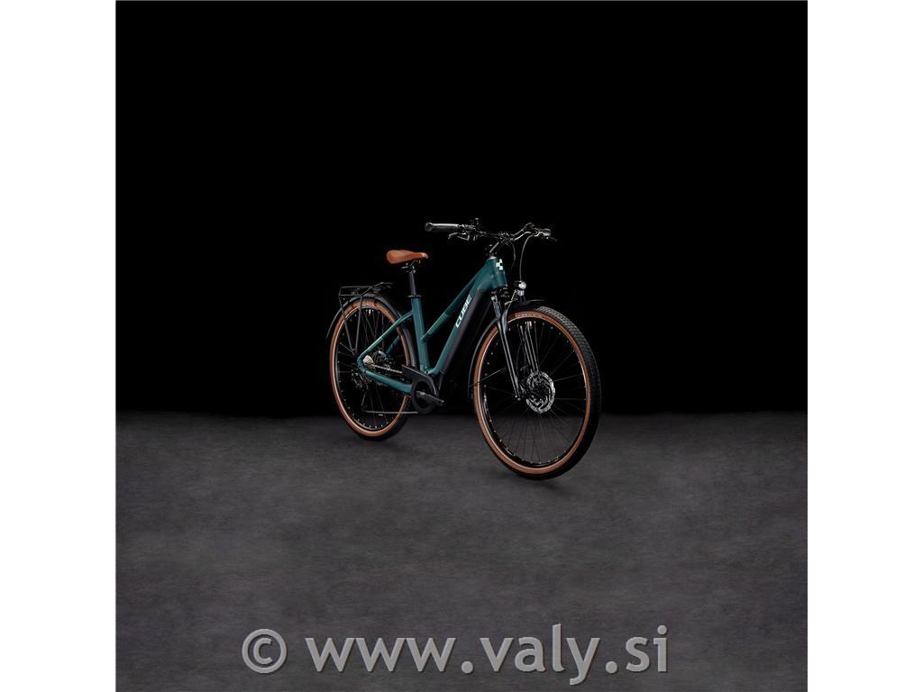 Cube žensko električno kolo Touring Hybrid ONE 625 zelena