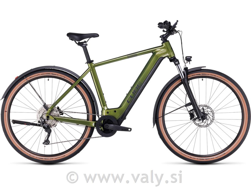 Cube električno kolo Nuride Hybrid PRO 750 allroad zelena