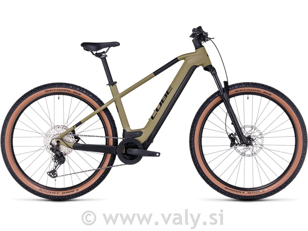 Cube kolo Reaction Hybrid Race 750 olivno zelena