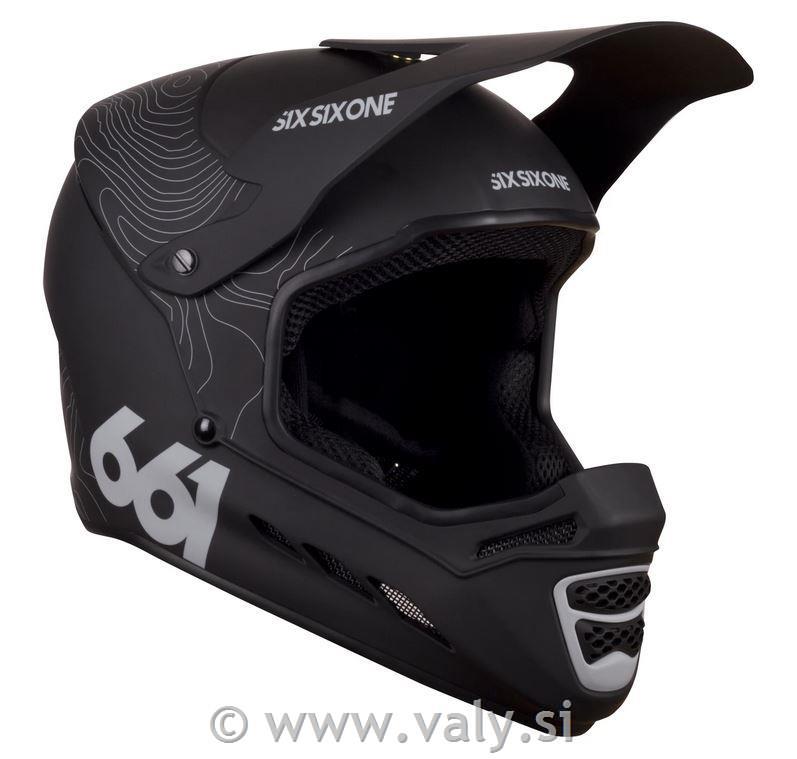 661 full face čelada Reset Contour Black črna