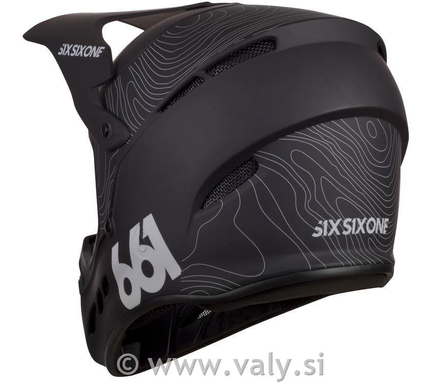 661 full face čelada Reset Contour Black črna