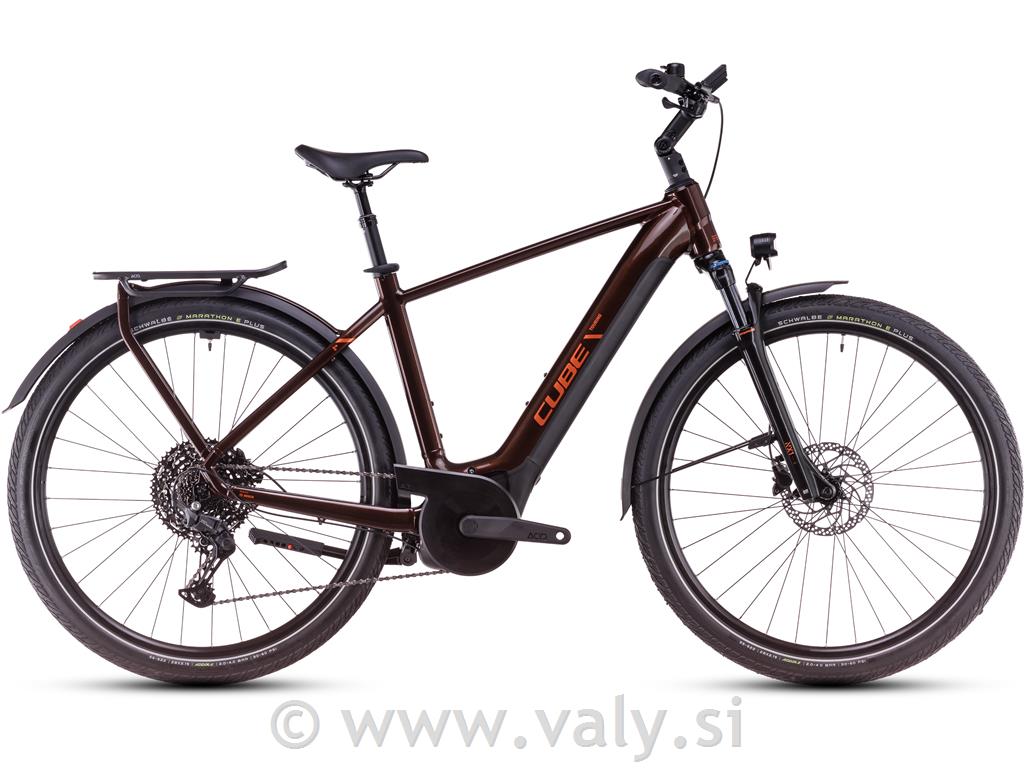 Cube električno kolo Touring Hybrid PRO 625 črna oranžna