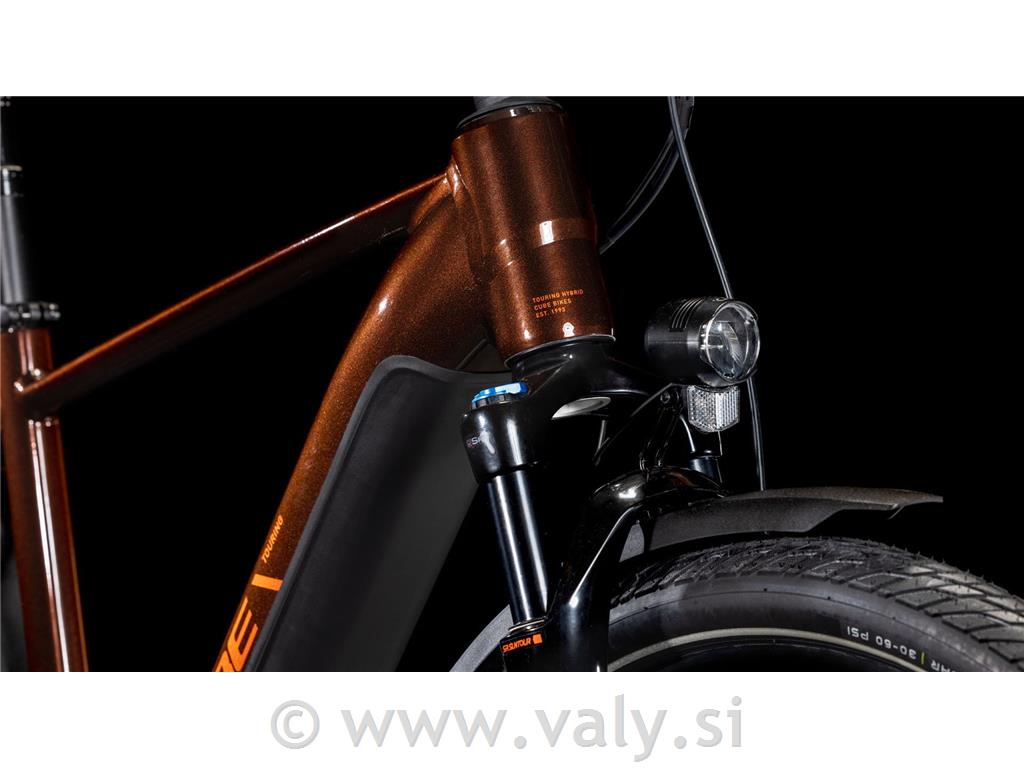 Cube električno kolo Touring Hybrid PRO 625 črna oranžna