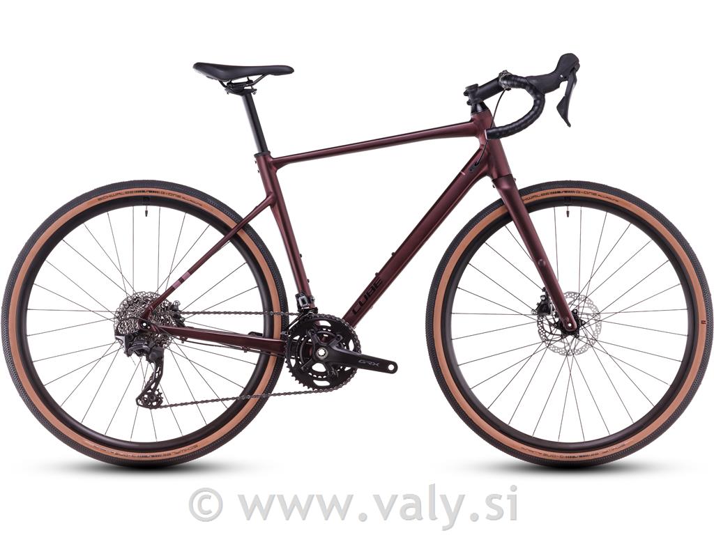 Cube gravel kolo Nuroad Race rubyred´n´gloss