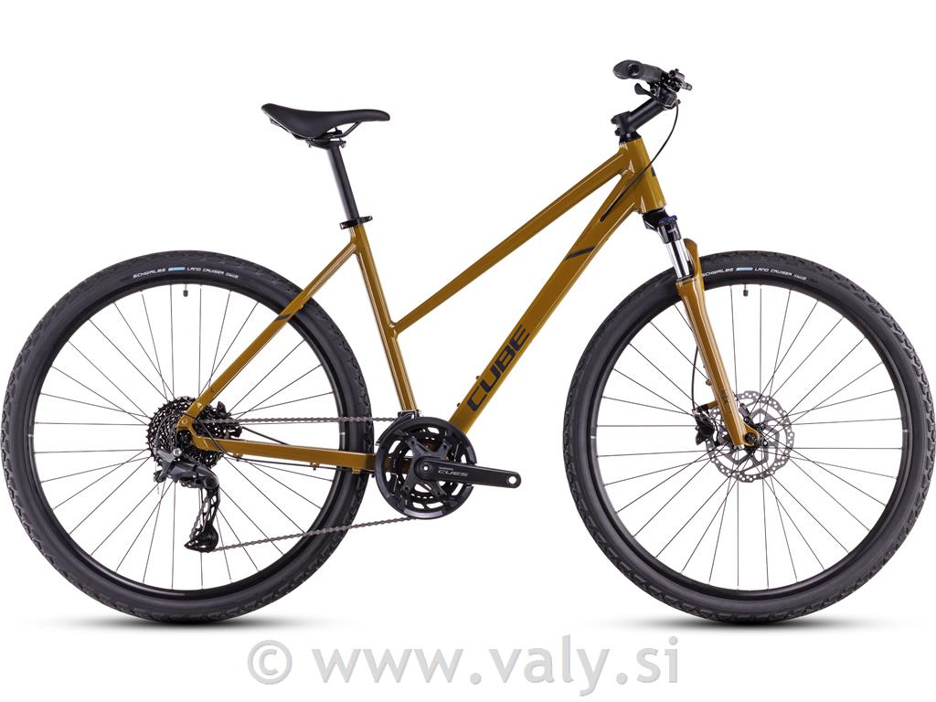 Cube žensko kolo NATURE Pro rjava (willowgreen-n-black)