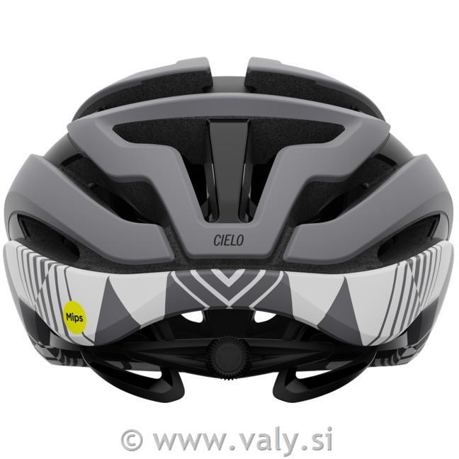 Giro čelada Cielo MIPS siva bela