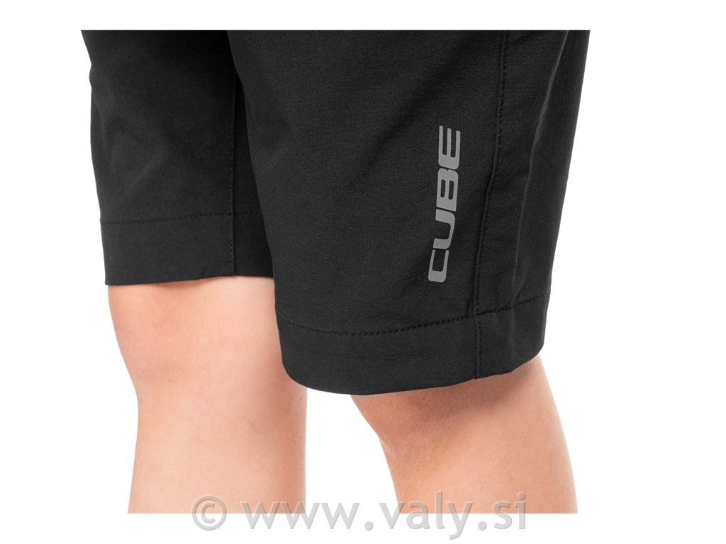 Cube otroške široke kolesarske hlače MTB BAGGY Short Rookie