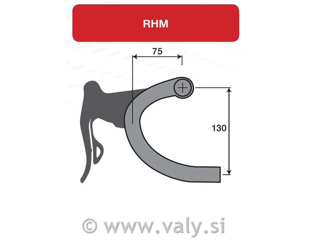 Deda krmilo za cestno kolo RHM 02 aluminij