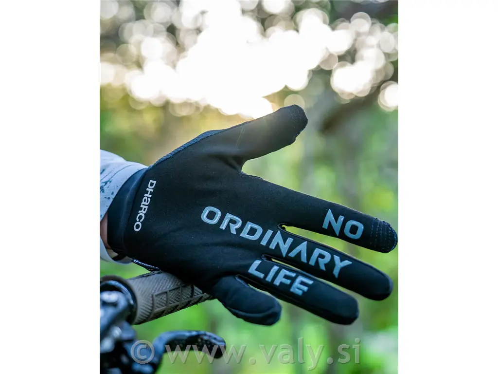 DHaRCO kolesarske rokavice Mens Trail Glove črna