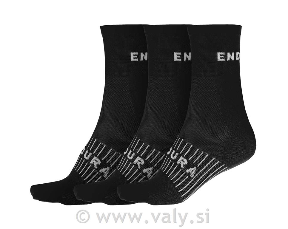 Endura nogavice CoolMax® Race Sock črne 3 pari