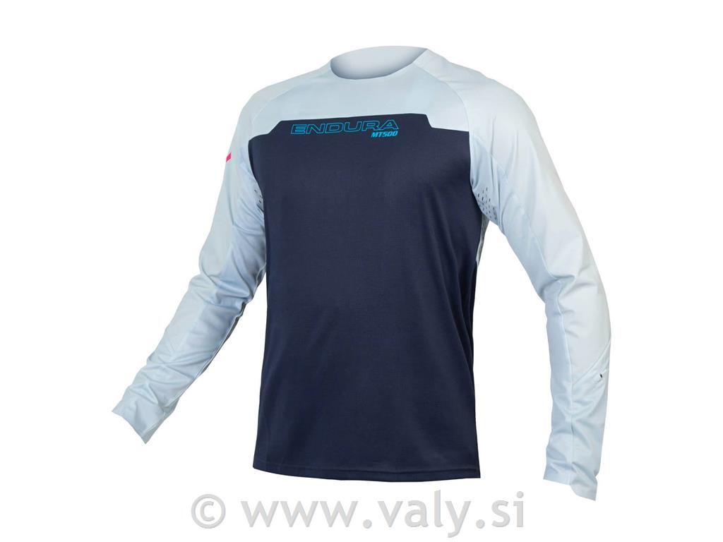 Endura majica MT500 Burner L/S Jersey modra bela