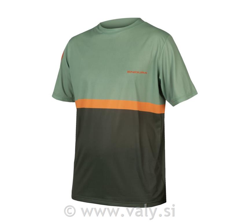 Endura majica SingleTrack Core T II rjava oranžna zelena