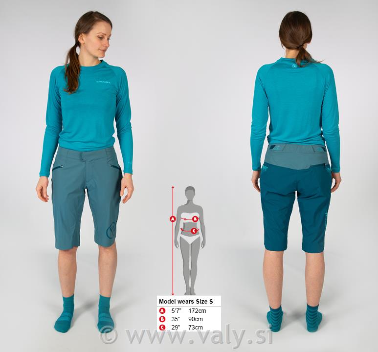 Endura hlače Wms Singletrack Lite Short črna