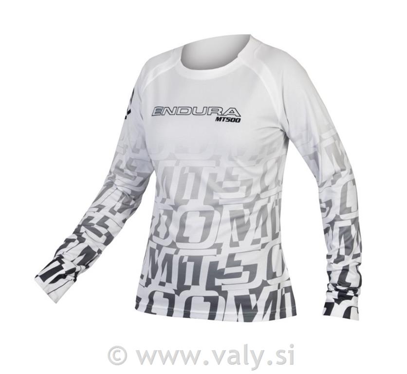 Endura majica Wms MT500 Print L/S Tee LTD dolg rokav črna