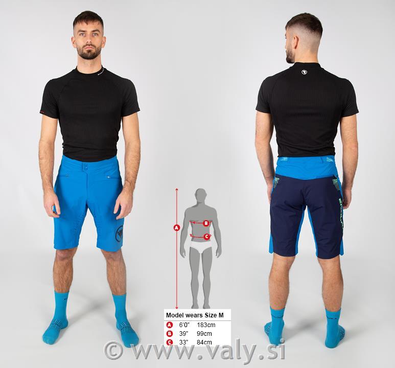 Endura hlače Singletrack Lite Short črna