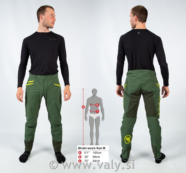 Endura dolge trail hlače SingleTrack Trouser II črna