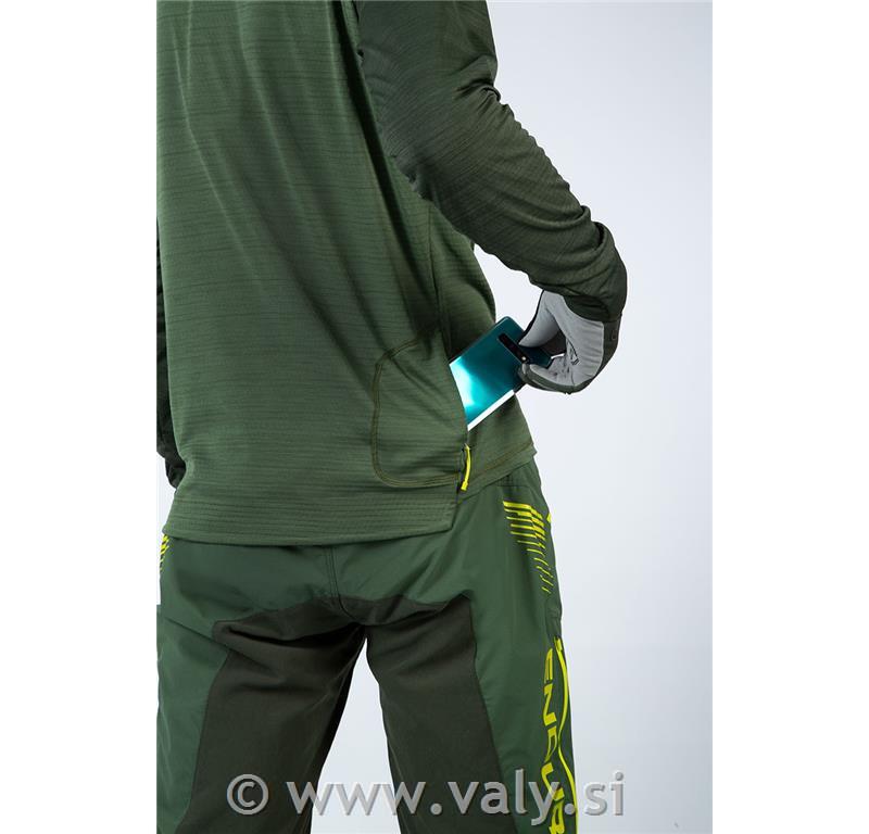 Endura majica SingleTrack Fleece siva črna