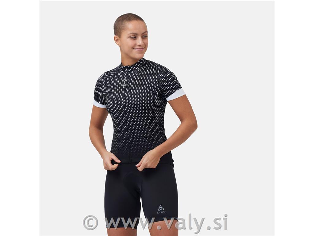 Odlo ženska majica Esential Print črna bela