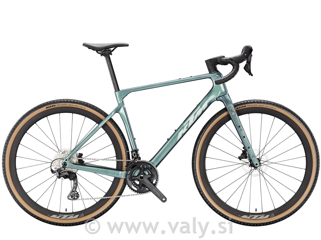 KTM gravel kolo Gravelator Elite 2X zelena (royal teal)
