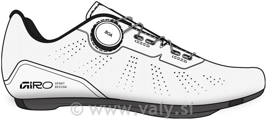 Giro cestni kolesarski čevlji Cadet II bela
