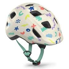 Met čelada HOORAY otroška bela ikone