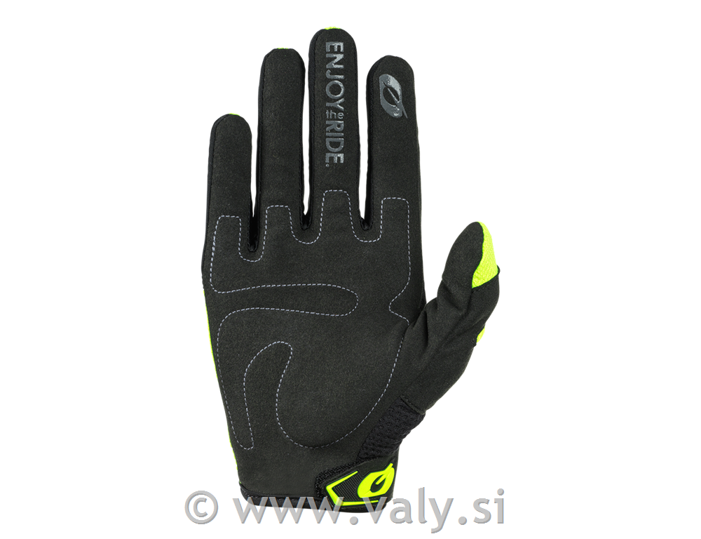 O`Neal otroške kolesarske rokavice Element črna/fluo rumena