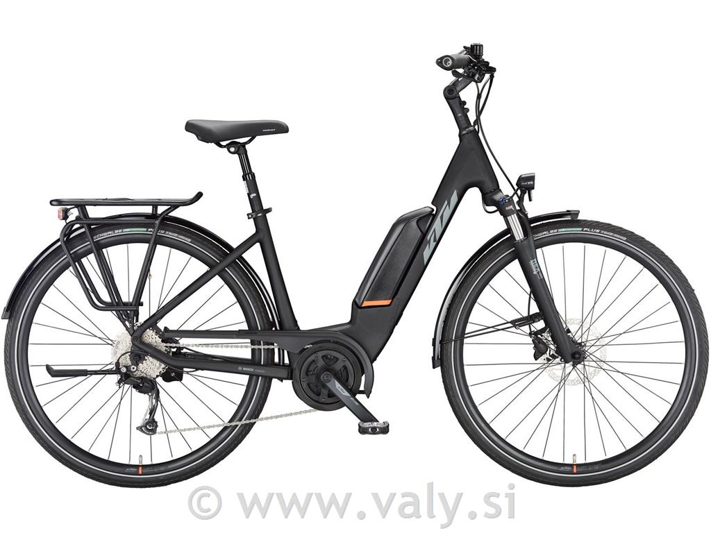 KTM električno kolo Macina FUN A510 US črna oranžna