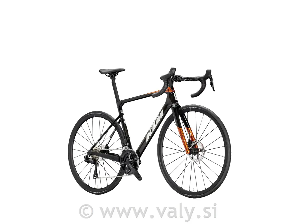KTM cestno kolo Revelator Alto Elite Di2 črna oranžna