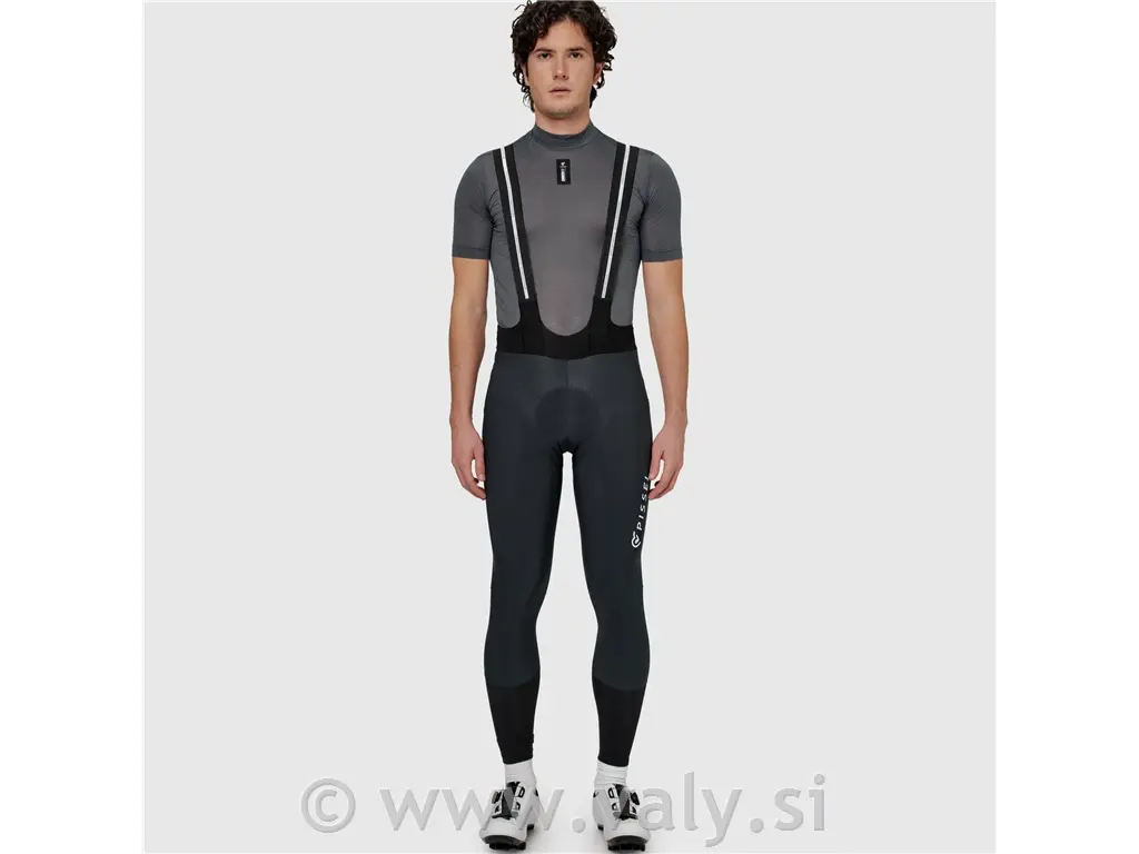 Pissei termo kolesarske hlače Monviso bib tights siva