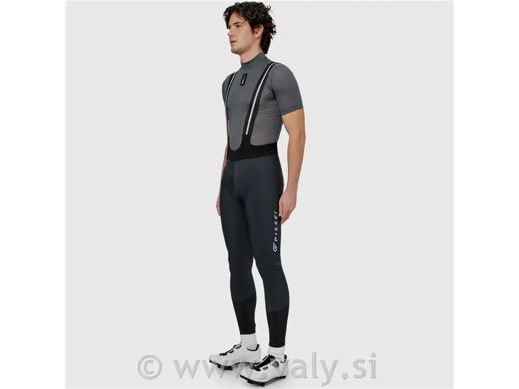 Pissei termo kolesarske hlače Monviso bib tights siva