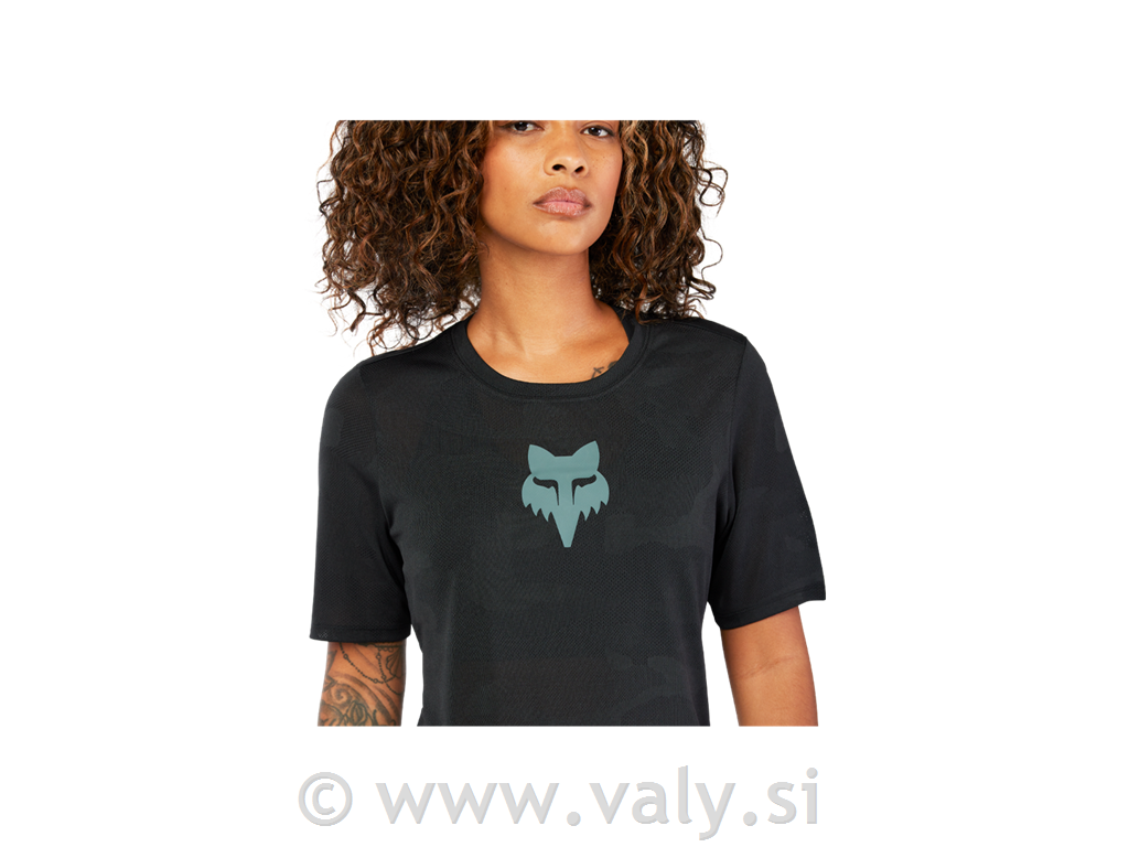 Fox x Trek Ranger ženska majica Mountain Bike Jersey črna
