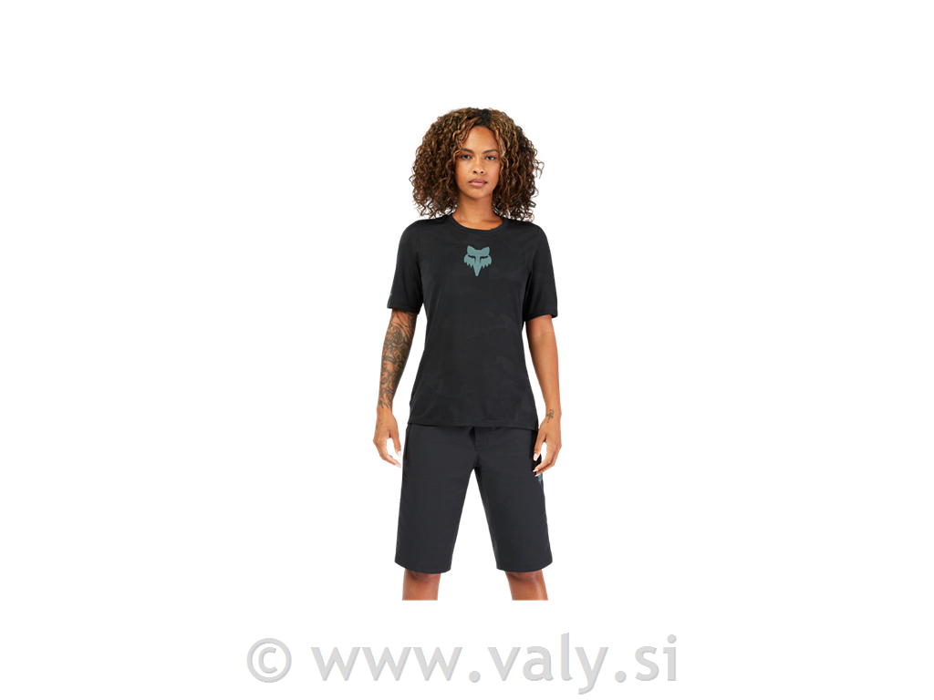 Fox x Trek Ranger ženska majica Mountain Bike Jersey črna
