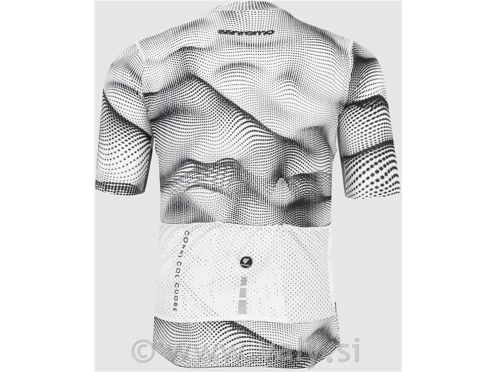 Pissei majica Sanremo kratka majica bela - črna