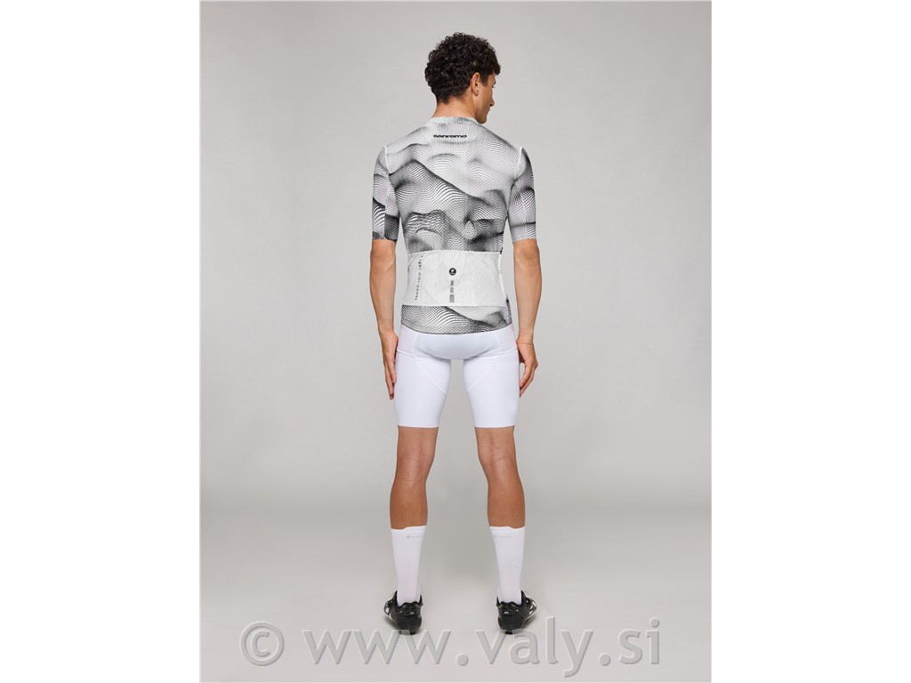 Pissei majica Sanremo kratka majica bela - črna