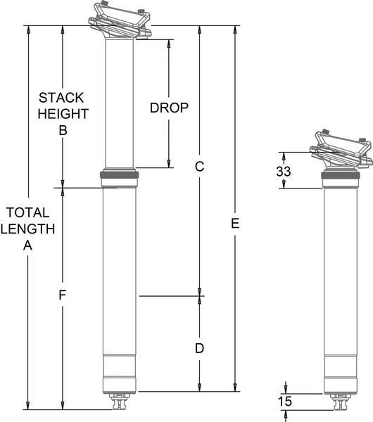 OneUp potopna sedežna opora Dropper Post V2