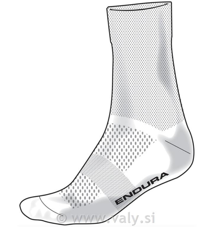 Endura kolesarske nogavice PRO SL Power Sock - bela