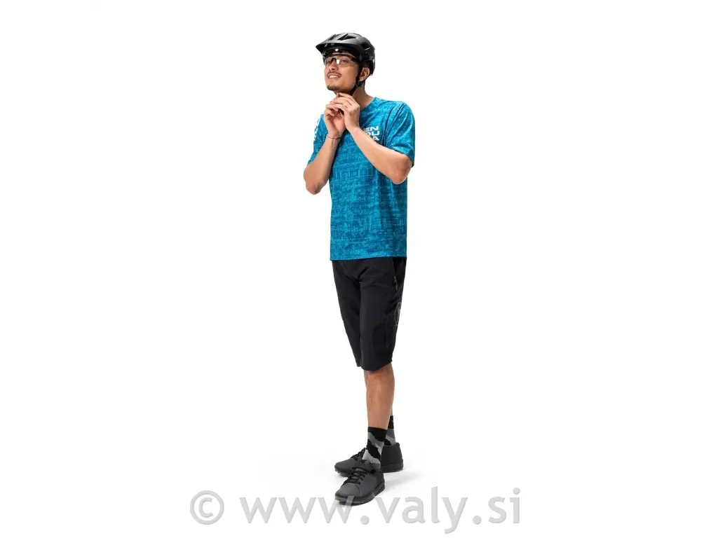 Endura kolesarska majica Grid LTD Printed S/S modra