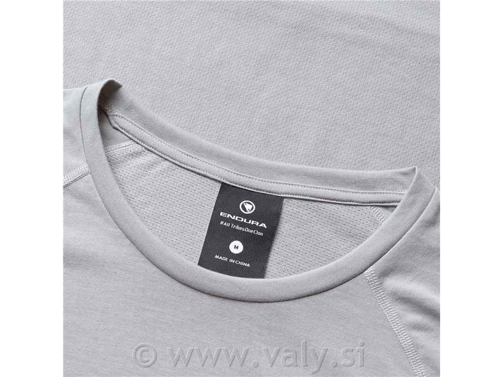 Endura kratka kolesarska majica LOOP S/S Tech Tee siva