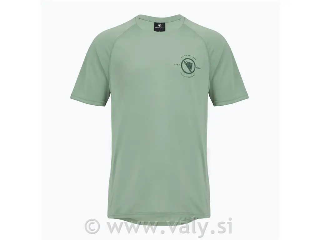 Endura kratka kolesarska majica LOOP S/S Tech Tee zelena