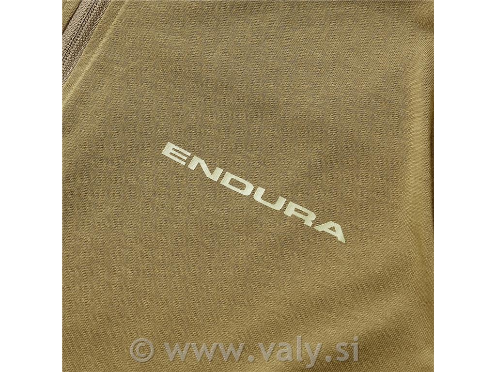 Endura kratka kolesarska majica LOOP Zipped Yersey zelena