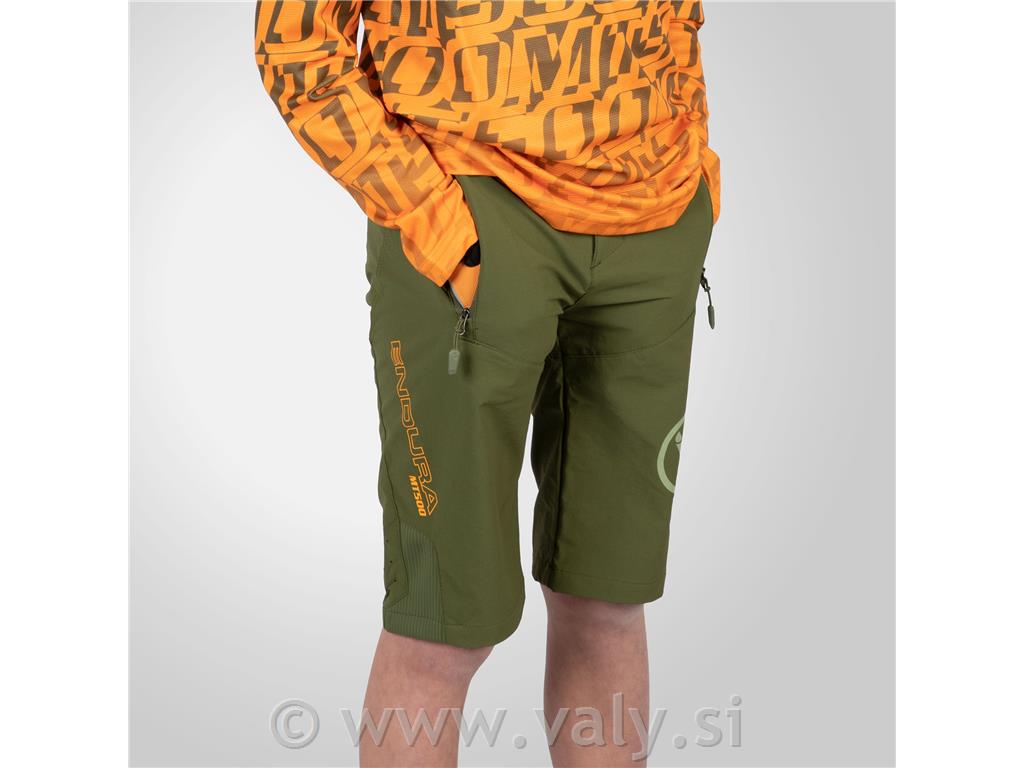 Endura otroške hlače Kids MT500JR Short s podlogo zelena