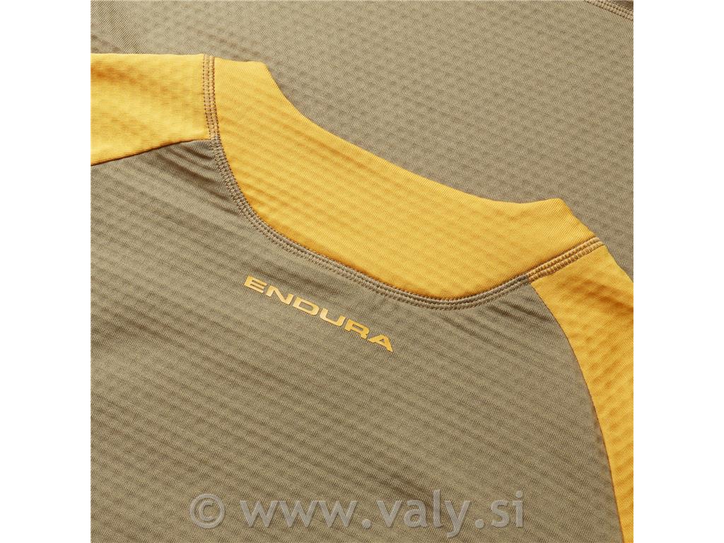Endura majica SingleTrack Fleece zelena rumena