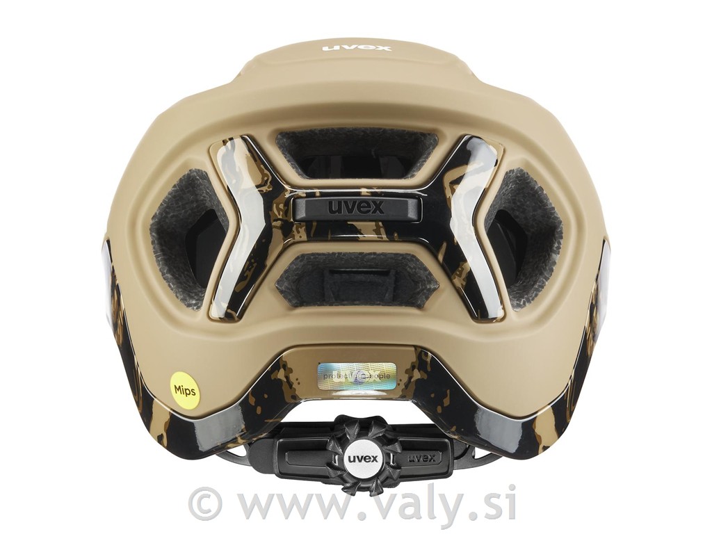 Uvex čelada React MIPS rjava črna (desert-black matt)