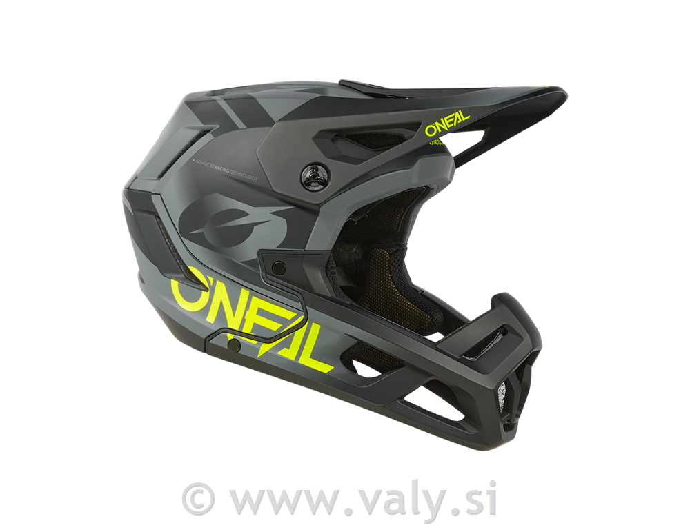 O`Neal čelada SL1 STRIKE črna siva rumena
