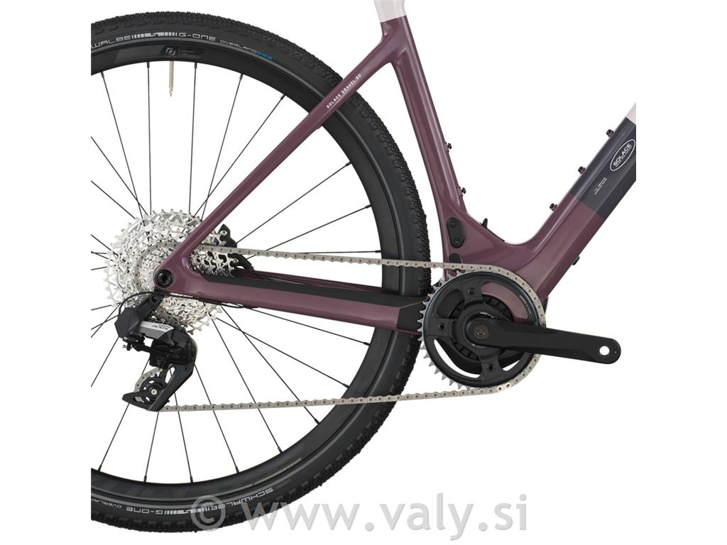 Scott gravel električno kolo Solace Gravel 30 roza vijolična