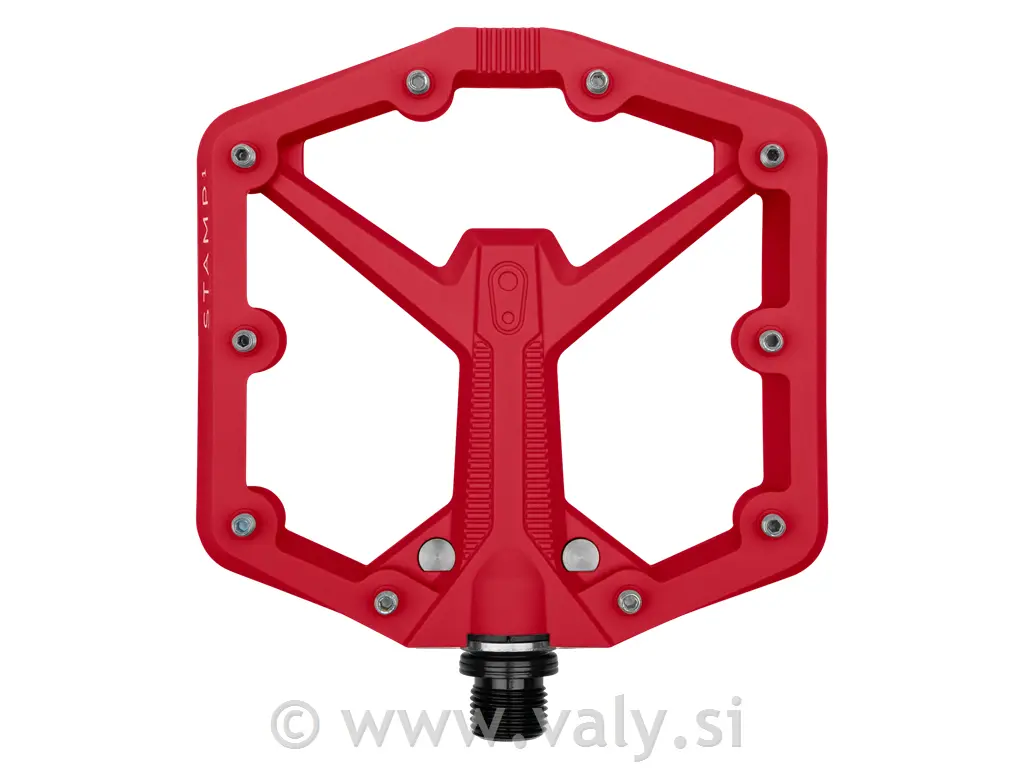 Crank Brothers flat pedala Stamp 1 small&large GEN 2 rdeča