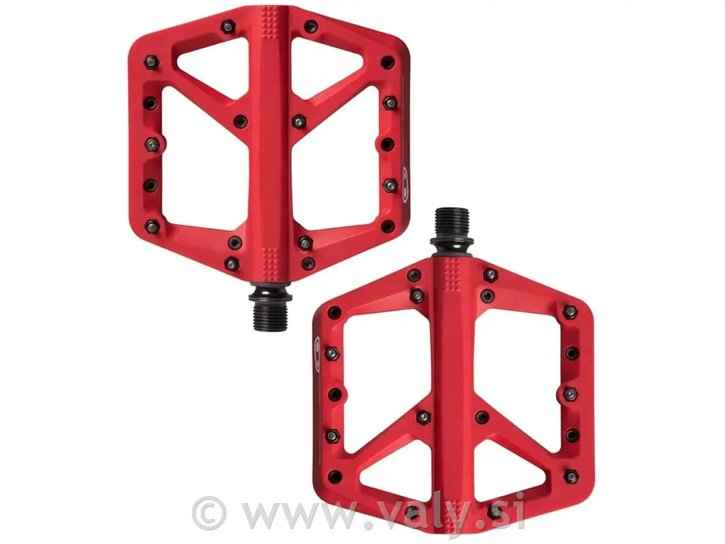 Crank Brothers flat pedala Stamp 1 small&large GEN 2 rdeča