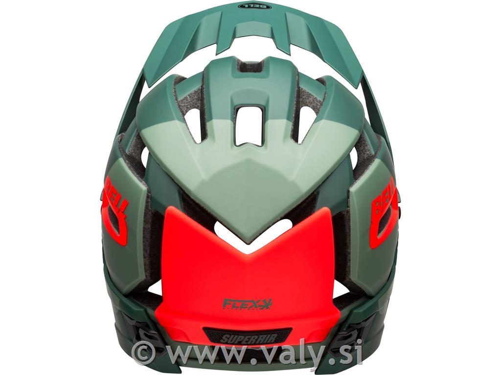 Bell čelada SUPER Air R Spherical zelena rdeča