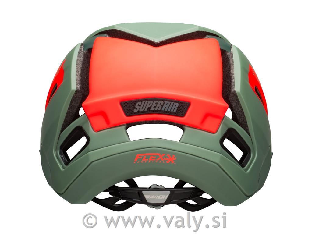 Bell čelada SUPER Air R Spherical zelena rdeča