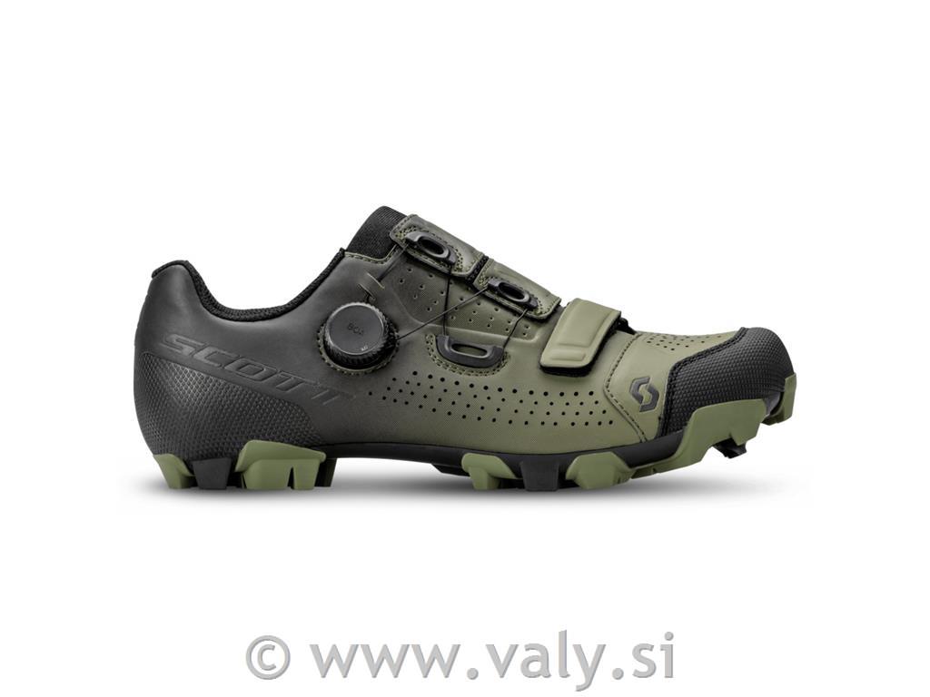 Scott kolesarski čevlji MTB Team Boa črna zelena